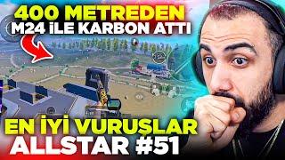 M24 İLE 400 METREDEN KARBON ATTI İMKANSIZ!!  EN İYİ VURUŞLAR ALLSTAR #51 | PUBG MOBILE