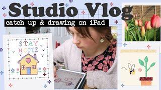 Studio Vlog 014 | a chatty catch up + drawing on my iPad