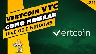 ️ COMO MINERAR A MOEDA VERTCOIN (VTC) - PASSO A PASSO - HIVE OS E WINDOWS