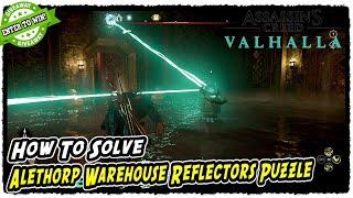 How to Solve Alethorp Warehouse Reflectors Puzzle in AC Valhalla Dawn of Ragnarok Rage Axe Ability