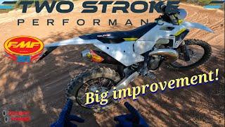 My 25' Husqvarna TE 250 gets TSP tune and FMF exhaust  -ERM install and test ride