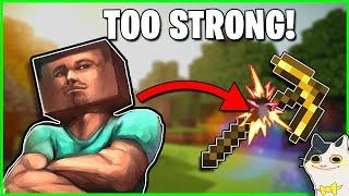 Fastest way to break a gold pickaxe in Minecraft... | Minecraft Quickly ⏱