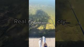 Real men don’t cry… #shorts #fishing #outdoors