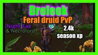 Dreleok - feral druid pvp video (2.4k season xp) || SL S2