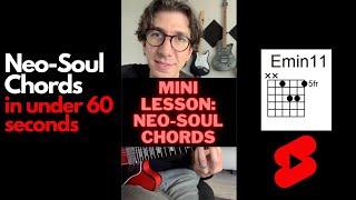 Neo Soul Chords in Under 60 Seconds #shorts