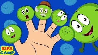 Peas Finger Family | Finger Family Rhymes Collection | KidsCamp