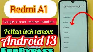 Redmi A1 Google account remove udaud pic Redmi A1 pettan lock remove new tik tik  Android 1213