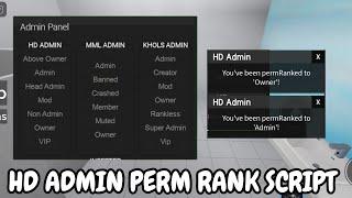 HD Perm Admin Owner Rank Giver Roblox Script |Hydrogen,Fluxus,Delta,Arceus x Mobile