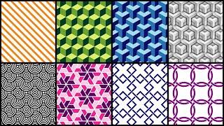 8 Seamless Patterns in Adobe Illustrator