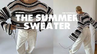 BY BELINA crochet SUMMER SWEATER tutorial | opening my own crochet yarn brand