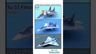Su-35,Su-56,Su-75 - which jet is the ultimate beast?️#russia#comparison#airforce#aircraft