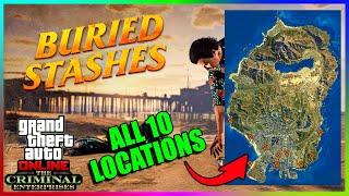 METAL DETECTOR MAP **All 10 Spawn Locations** The Criminal Enterprises | GTA 5 ONLINE