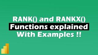 Power BI RANK and RANKX Functions explained with Real-world Examples | MiTutorials