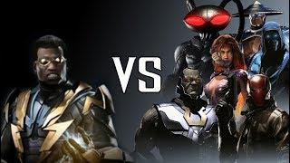 BLACK LIGHTNING VS DLC DIALOGUES (BlackManta/Darkseid/RedHood/SubZero/Starfire/Raiden) | INJUSTICE 2