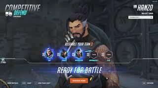 IDDQD HANZO + SOLDIER 76 + CASSIDY GAMEPLAY OVERWATCH 2 SEASON 3 TOP 500