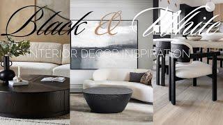 Black and white interior design