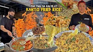 Spicy na KANTO FRIED RICE at Umaapoy na PAD THAI sa KALYE! | Street Food sa Pampanga!