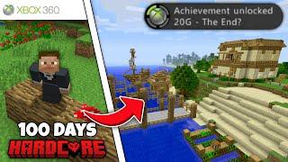 I Survived 100 DAYS In Minecraft: Xbox 360 Edition!