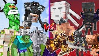 OVERWORLD MOBS vs NETHER MOBS | Minecraft Mob Battle