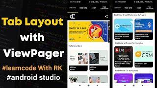 Tab Layout with Fragments in Android Studio || Tab Layout with ViewPager || Tab Layout || 2021