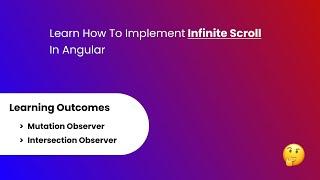 Angular | Implement Your Own Infinite Scroll In Less Than 20 minutes