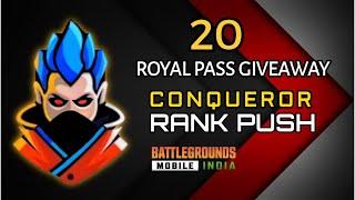 Super Season 1 Rank Push To Conqueror BATTLEGROUNDS MOBILE INDIA | FMS 47 GAMING