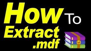 How to Open or  Extract .mdf file very easily just in 1 Minute Urdu Hindi by How to Learn