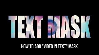 How to Make a Video in Text Effect