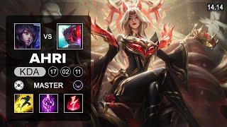 Ahri vs Yone Mid - KR Master - Patch 14.14 Season 14