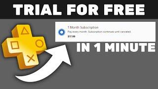 How To Get Playstation Plus Free Trial IN 1 MINUTE | 2024 Easy