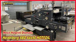 Mesin HOTPRINT Otomatis Heidelberg SBD 64x90