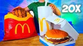 INCREASED McDonald's MENU BY 20 times / HUGE FRENCH FRIES / GIANT FILET-O-FISH/ COCA-COLA