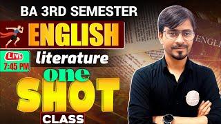 B.A 3rd Sem. English Literature (One Shot Class)