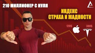 Индекс страха и жадности | Идекс страха | Коррекция на рынках | Сплит акции Apple и Tesla