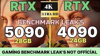 RTX 5090 VS RTX 4090 SPEC COMPARISON LEAK'S NOT A BENCHMARK  RTX 5090 Blackwell