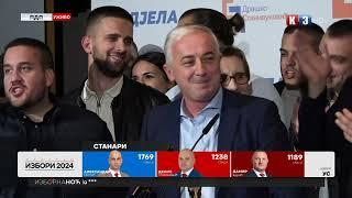 Stanivuković i Borenović se obratili nakon pobjede PDP u Banjaluci 06.10.2024.