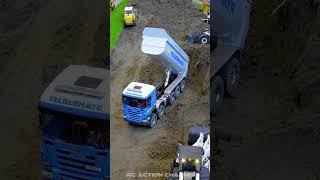 RC Construction Site in Action – Trucks, Cranes & Excavators at Full Power! 