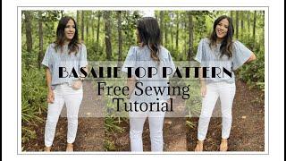 FREE Top Sewing Tutorial- Basalie Pattern by Tiana's Closet.