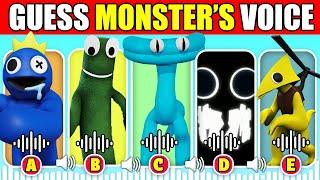  IMPOSSIBLE  Guess The Monster's VOICE! | Rainbow Friends Chapter 2 | Blue, Cyan, Green, Yellow