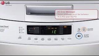 How to fix Top Load Washers  - Error Codes - Washing Machine LG