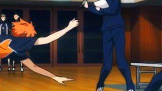 Hinata Shoyo's quick reflex when Blocking against Wakunan || Best Momen Haikyuu || Hinata Recive