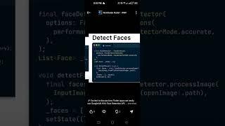 Google ML kit Face detection in Flutter. #dart #flutter #coding