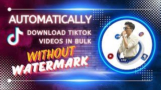 Software To Automatically Download Tiktok Videos In Bulk Without Watermark