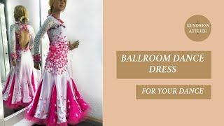 Pink ballroom dance dress