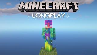 Minecraft Longplay - One Block Skyblock, Peaceful Building (No Commentary)