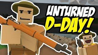 WORLD WAR 2 - Unturned D-Day | Huge Warfare! (PvP)