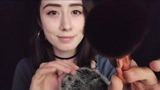 ASMR | Relaxing Mic Brushing and Face Touching/Brushing (No Talking)