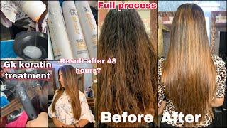 GK Hair Keratin Treatment Detailed Process in Hindi | Step by step process of keratin treatment