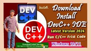 Install DEV C++ Setup for GCC Compiler C C++ On Windows  10 l 11 Latest 2024