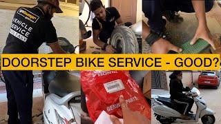 DOORSTEP BIKE/ACTIVA SERVICE - AT HOME  - GOOD EXPERIENCE | GOBUMPR REVIEW | BANGALORE | MUST TRY |